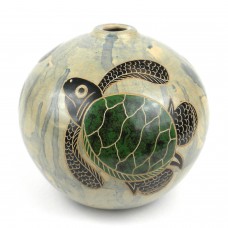 4 inch Round Vase - Turtle - Esperanza en Accion 640746015816  223034058822